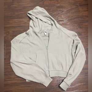 Skims cropped zip-up